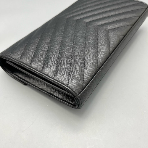 Yves Saint Laurent Small Envelope Chain Wallet Shiny Caviar Calfskin Black Yves Saint Laurent Small Envelope Chain Wallet Shiny Caviar Calfskin Black