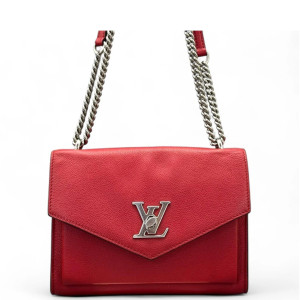 Louis Vuitton Mylockme Chain Bag BB Calfskin Red Louis Vuitton Mylockme Chain Bag BB Calfskin Red