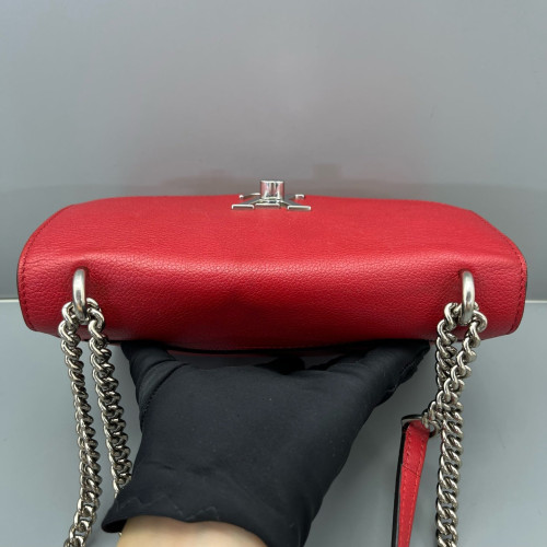 Louis Vuitton Mylockme Chain Bag BB Calfskin Red