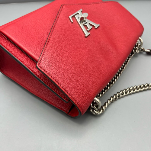 Louis Vuitton Mylockme Chain Bag BB Calfskin Red
