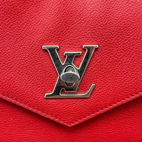 Louis Vuitton Mylockme Chain Bag BB Calfskin Red