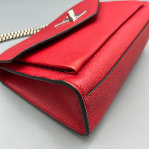 Louis Vuitton Mylockme Chain Bag BB Calfskin Red