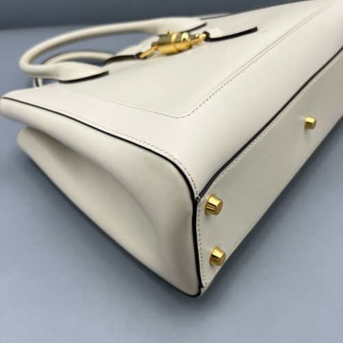 Gucci Two-Way Bag Calfskin White