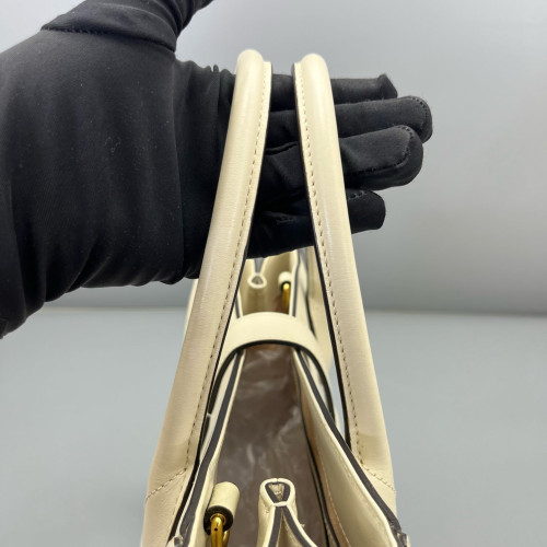 Gucci Two-Way Bag Calfskin White
