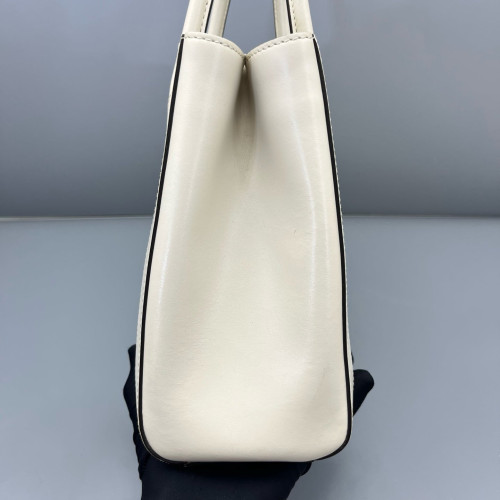 Gucci Two-Way Bag Calfskin White