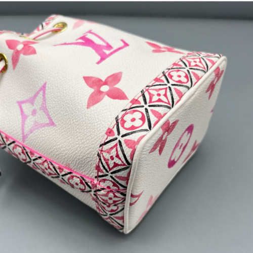 Louis Vuitton Nano Noe Monogram Giant White Pink
