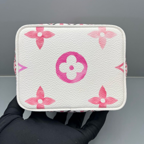 Louis Vuitton Nano Noe Monogram Giant White Pink
