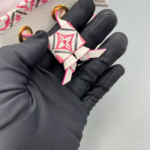 Louis Vuitton Nano Noe Monogram Giant White Pink