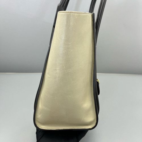 Celine Micro Luggage Calfskin Black Brown Grey