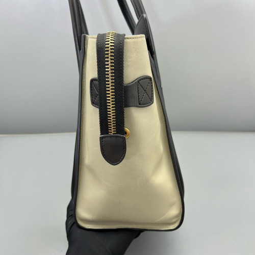 Celine Micro Luggage Calfskin Black Brown Grey
