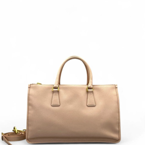 Prada Two-Way Bag Saffiano Calfskin Nude Pink