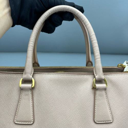 Prada Two-Way Bag Saffiano Calfskin Nude Pink