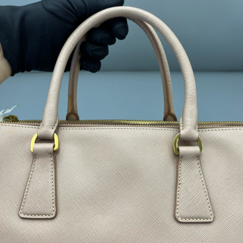 Prada Two-Way Bag Saffiano Calfskin Nude Pink