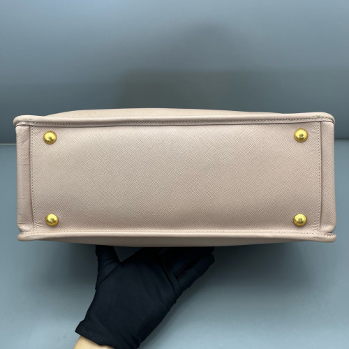 Prada Two-Way Bag Saffiano Calfskin Nude Pink