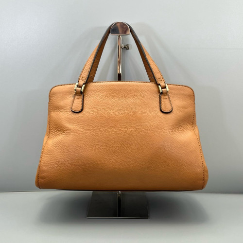 Gucci Two-Way Bag Calfskin Brown