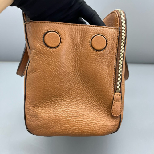 Gucci Two-Way Bag Calfskin Brown