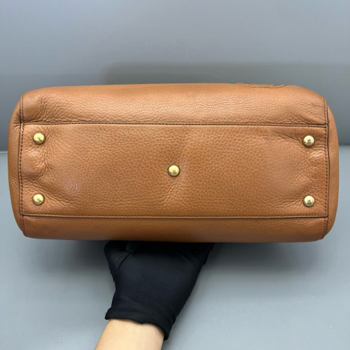 Gucci Two-Way Bag Calfskin Brown