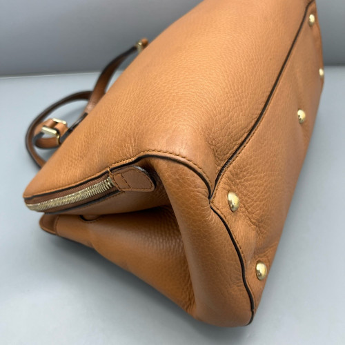 Gucci Two-Way Bag Calfskin Brown