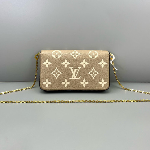 Louis Vuitton Pochette Felicie Chain Wallet Monogram Empreinte Giant Marmo Louis Vuitton Pochette Felicie Chain Wallet Monogram Empreinte Giant Marmo