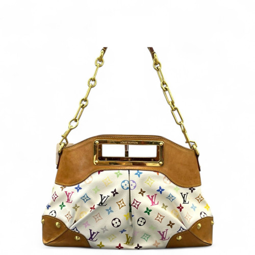 Louis Vuitton Judy MM Monogram Multicolor White Brown