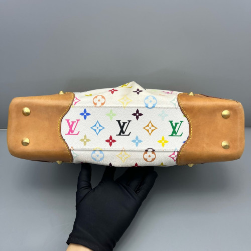 Louis Vuitton Judy MM Monogram Multicolor White Brown