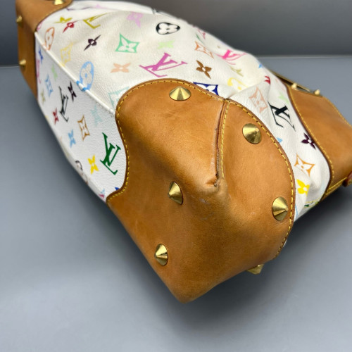 Louis Vuitton Judy MM Monogram Multicolor White Brown