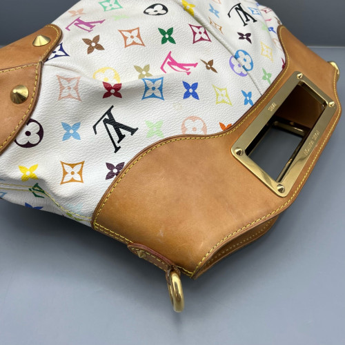 Louis Vuitton Judy MM Monogram Multicolor White Brown