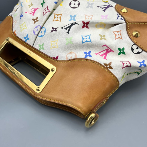 Louis Vuitton Judy MM Monogram Multicolor White Brown