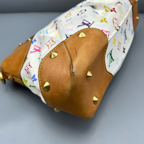 Louis Vuitton Judy MM Monogram Multicolor White Brown