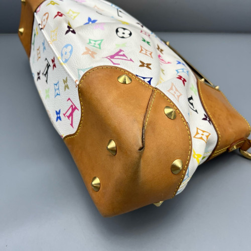 Louis Vuitton Judy MM Monogram Multicolor White Brown