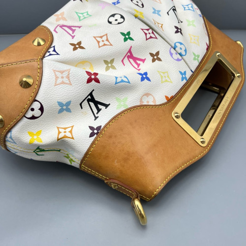 Louis Vuitton Judy MM Monogram Multicolor White Brown