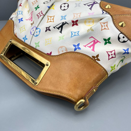 Louis Vuitton Judy MM Monogram Multicolor White Brown