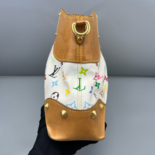 Louis Vuitton Judy MM Monogram Multicolor White Brown