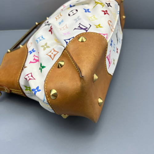 Louis Vuitton Judy MM Monogram Multicolor White Brown