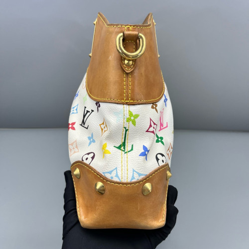 Louis Vuitton Judy MM Monogram Multicolor White Brown