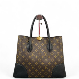 Louis Vuitton Flandrin Tote Monogram Black Brown