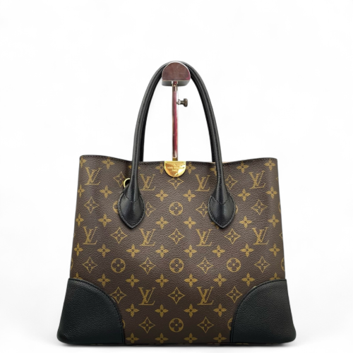 Louis Vuitton Flandrin Tote Monogram Black Brown Louis Vuitton Flandrin Tote Monogram Black Brown
