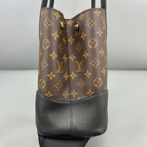 Louis Vuitton Flandrin Tote Monogram Black Brown Louis Vuitton Flandrin Tote Monogram Black Brown