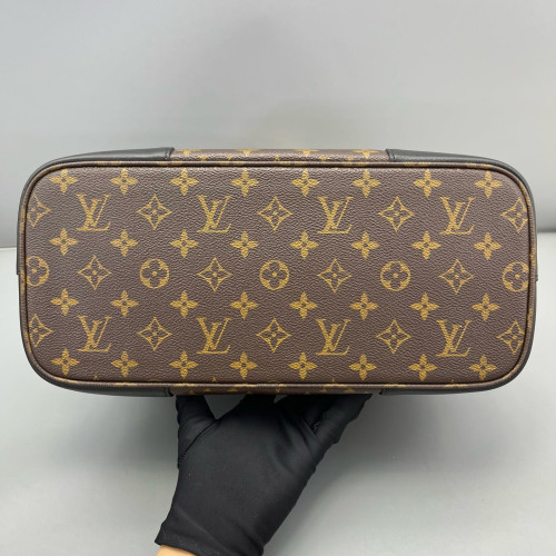Louis Vuitton Flandrin Tote Monogram Black Brown Louis Vuitton Flandrin Tote Monogram Black Brown