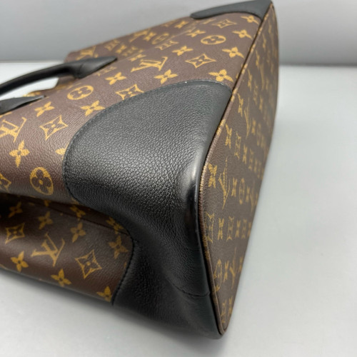 Louis Vuitton Flandrin Tote Monogram Black Brown Louis Vuitton Flandrin Tote Monogram Black Brown