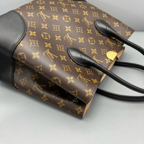 Louis Vuitton Flandrin Tote Monogram Black Brown Louis Vuitton Flandrin Tote Monogram Black Brown