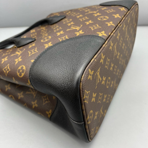 Louis Vuitton Flandrin Tote Monogram Black Brown Louis Vuitton Flandrin Tote Monogram Black Brown