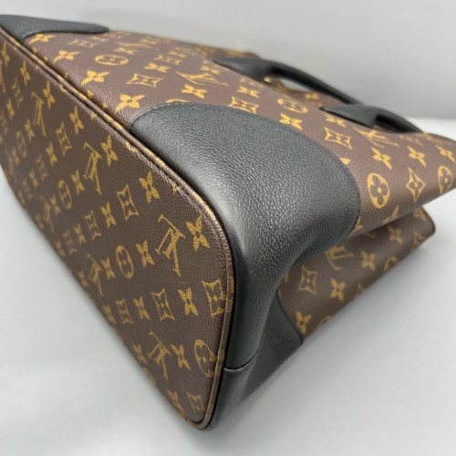 Louis Vuitton Flandrin Tote Monogram Black Brown Louis Vuitton Flandrin Tote Monogram Black Brown