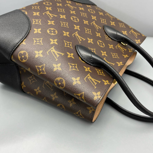 Louis Vuitton Flandrin Tote Monogram Black Brown Louis Vuitton Flandrin Tote Monogram Black Brown