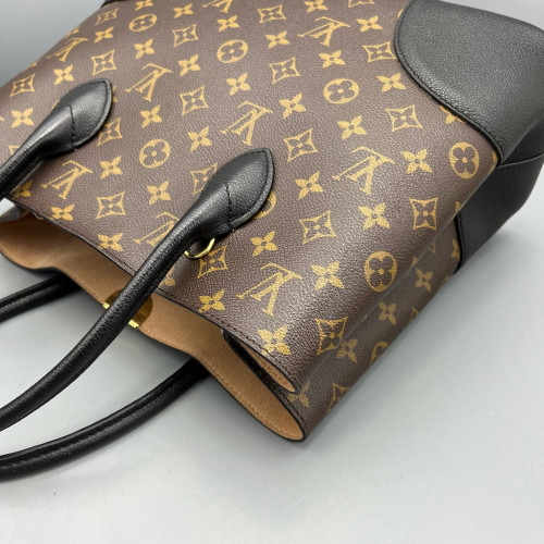 Louis Vuitton Flandrin Tote Monogram Black Brown Louis Vuitton Flandrin Tote Monogram Black Brown