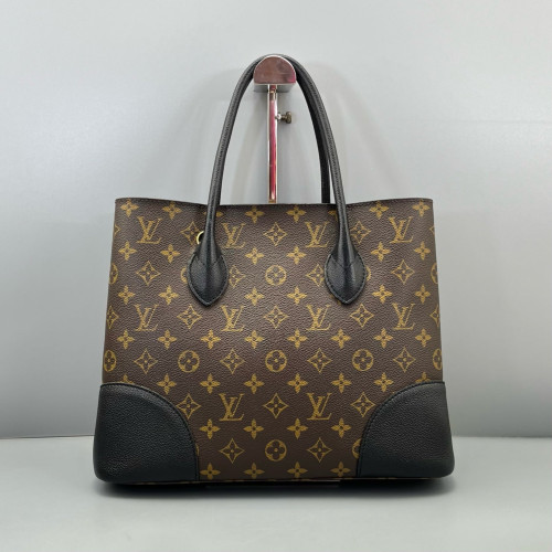 Louis Vuitton Flandrin Tote Monogram Black Brown Louis Vuitton Flandrin Tote Monogram Black Brown