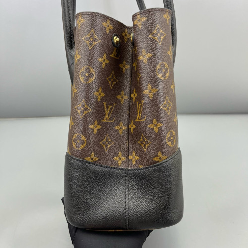 Louis Vuitton Flandrin Tote Monogram Black Brown Louis Vuitton Flandrin Tote Monogram Black Brown