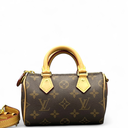 Louis Vuitton Nano Speedy Bandouliere Monogram Brown