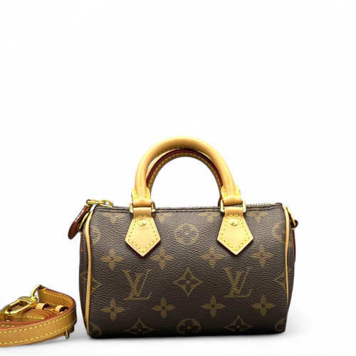 Louis Vuitton Nano Speedy Bandouliere Monogram Brown
