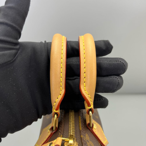 Louis Vuitton Nano Speedy Bandouliere Monogram Brown